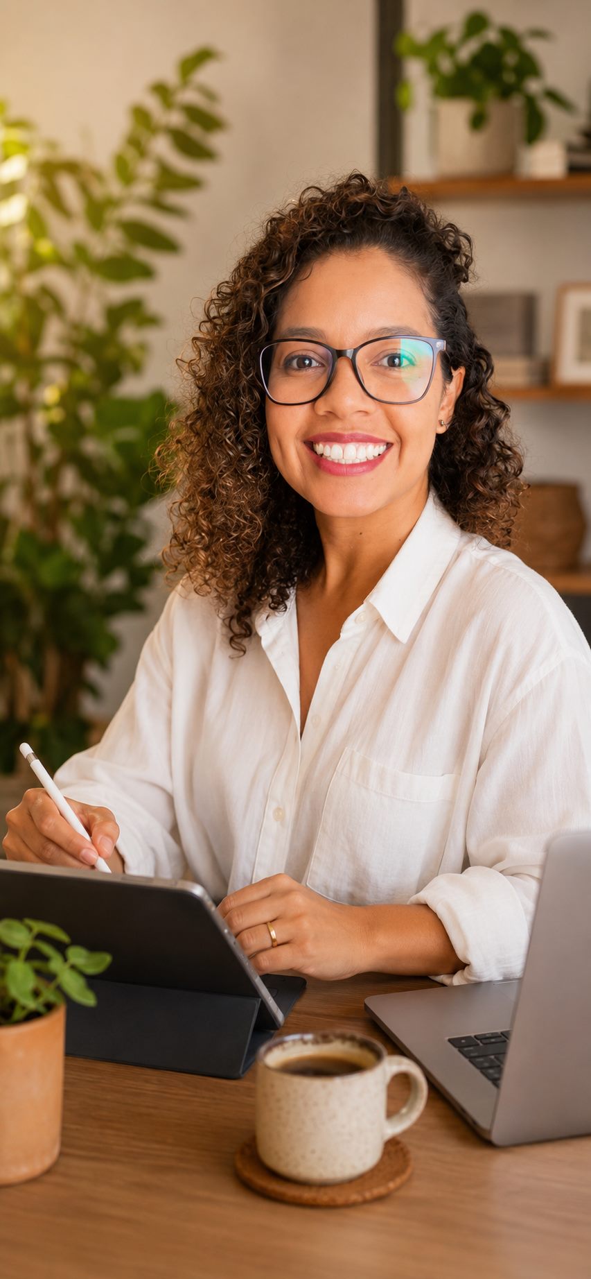 Cida Melo, fundadora da ByCida, trabalhando